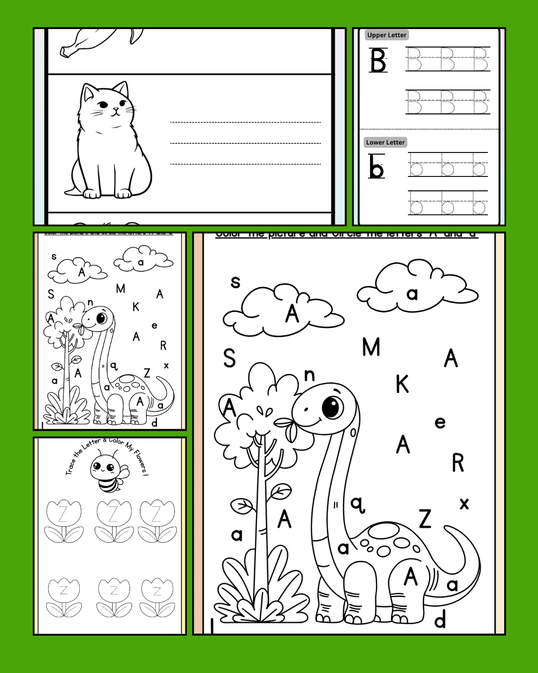 alphabet workbook for kindergarten