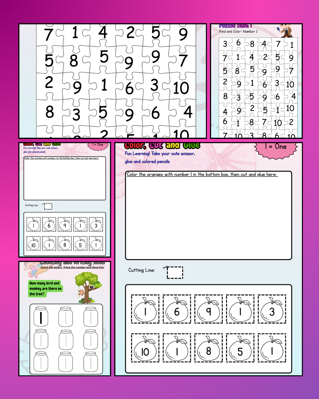 counting and number recognition book