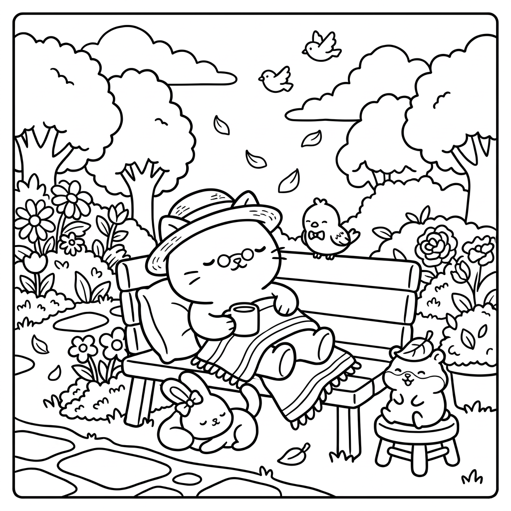 Cozy Time with Cute Friends