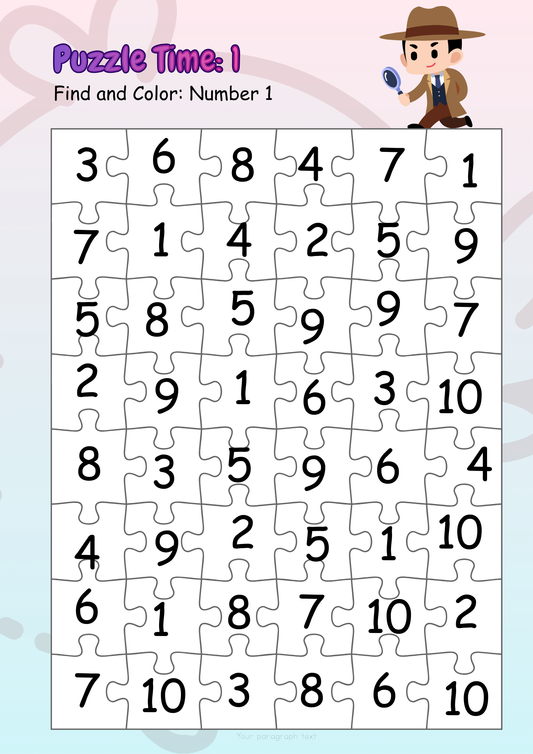 number recognition activities